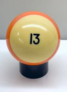 Billiard Pool Ball ~ Vintage ~ Orange # 13 ~ 2.25" Replacement Collectible Good - Picture 1 of 4