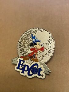 Disney Epcot Scorcerer Mickey Pin Badge Spaceship Earth