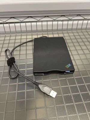 IBM USB Portable Diskette Drive MPF82E External Floppy Drive Tested - Image 1 of 4