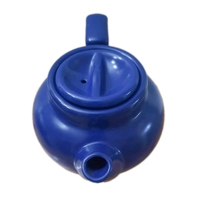 Tetera de cerámica para servir individual azul American Airlines Flight 73-PO-15 Foto 1 de 4