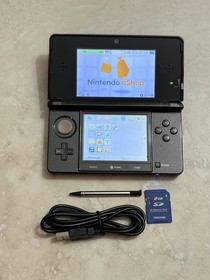 Nintendo 3DS Console Black Edition With Charger US SELLER  Very Good