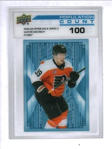 2024-25 Upper Deck Population Count 100 #PC55 Matvei Michkov /100 (406949) - Bild 1 von 2