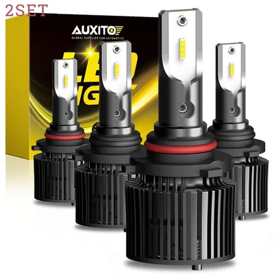 AUXITO LED Headlight Bulbs 9005 9006 High Low Beam Kit Super Bright 6000K X1-8pc - Image 1 of 4