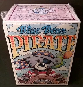 New Lands' End Explorer Bears Orso Blu Pirata 12" Peluche Orso Esploratore - Foto 1 di 5