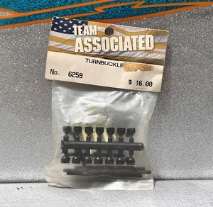 Team Associated 1:10 Turnbuckle Set #6259 FACTORY SEALED BLACK RC10 - Picture 1 of 5