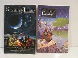 Shoreline of Infinity Issue 1 & 2 Science Fiction Magazine Scotland Scottish - Imagen 1 de 12