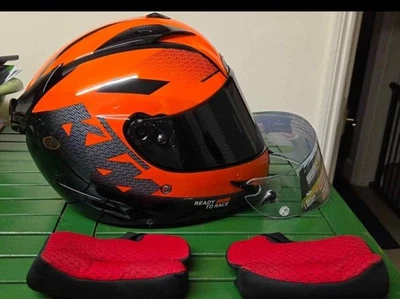 KTM Shark Race R Pro Size Large Motorcycle Helmet Full Face Crash Helmet - Image 1 of 4