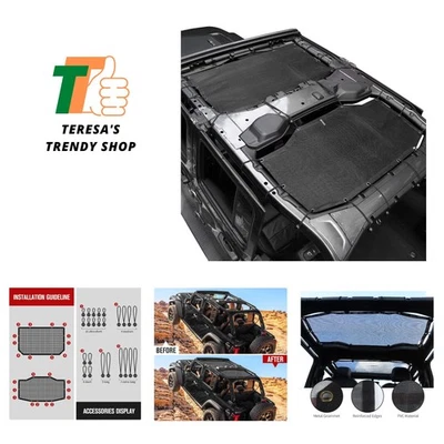 JLU Sun Shade Mesh Sunshade Provides UV Sun Protection Compatible with Jeep W... - Image 1 of 4