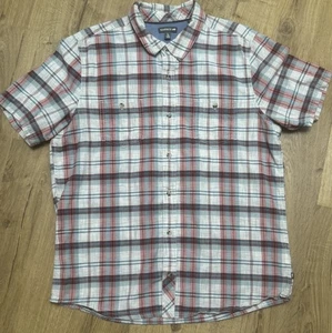 Toad&Co Shirt Mens Large Button-Up Plaid Multicolor 100% Organic Cotton - Picture 1 of 11