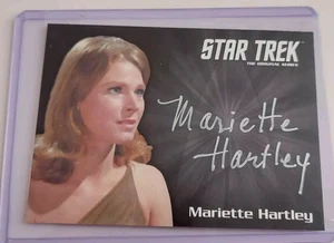 Star Trek TOS 50th Anniversary Mariette Hartley Silver series autograph card WOW - Picture 1 of 2