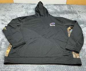 Dunbrooke Buffalo Bills Felpa con Cappuccio Uomo XL Nero Mimetico Pullover Felpa - Foto 1 di 7