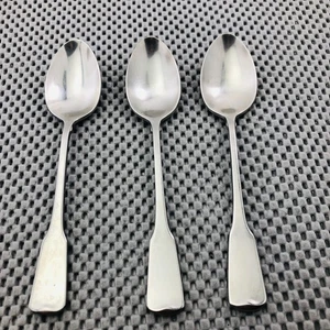 Oneida American Colonial Satin Stainless TEASPOONS 6" Cube Mark - Lot of 3 - Picture 1 of 5