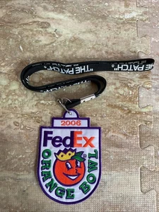 2006 FedEx orange Schüssel Aufnäher Penn State vs FSU mit Schlüsselband - Bild 1 von 3