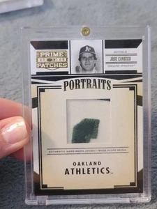 Jose Canseco '05 Prime Patches, Game-Used Name Plate Patch Card 11/52 - Picture 1 of 2