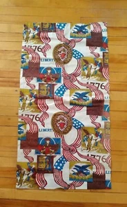 Panel cortina vintage Rod Ready 21" x 40" American Revolution 1776 USA Patriot - Imagen 1 de 7