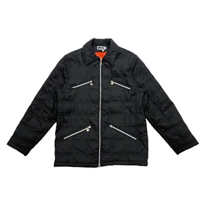 Chaqueta para niños Young Versace | Abrigo negro acolchado de diseñador de alta gama vintage para niñas - Imagen 1 de 5