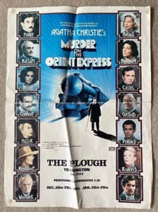 PÓSTER EXPRESO ASESINATO DE AGATHA CHRISTIE EN EL ORIENTE EL ARADO TORRINGTON - Imagen 1 de 2