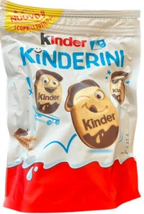 KINDER KINDERINI BISCOTTI FROLLINI AL LATTE E CACAO 250g FERRERO LIMITED EDITION - Imagen 1 de 2