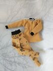 Handmade  Yellow ?????? Tracksuit For Curvy Barbie Doll Size.  #1.  No Doll.