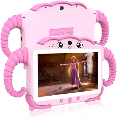 Kinder Tablet 7 Zoll Kids Kinder Android Kindertablet 2GB+32GB Wifi Dual Kamera - Bild 1 von 4