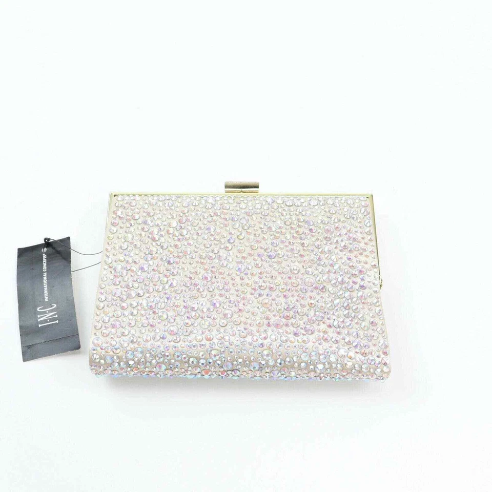 Inc International Concepts Loryy Clutch Iridescent Embellished Sparkle