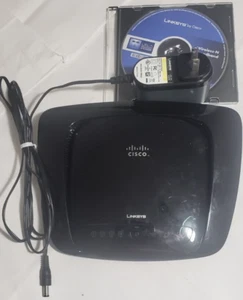 Cisco Linksys WRT160N V2 Wireless-N Broadband Router A B 4 Port Switch w/ Power - Picture 1 of 5
