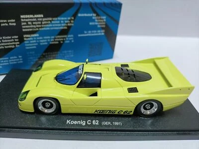 Autocult Avenue43 1/43 Porsche 962 Koenig C62 modelo de coche de resina amarilla Foto 1 de 4