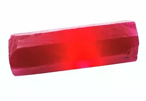 DYED 317 Ct Certified Natural African Pigeon Blood Red Ruby Rough Gemstone - Picture 1 of 12