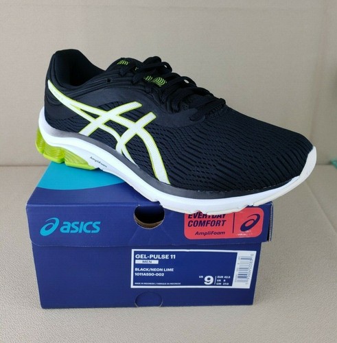 ASICS Gel Pulse 11 Blu Neon Lime AmpliFoam Scarpe Sneakers Uomo Tg 9