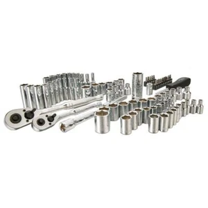 SAE Metric Mechanics Tool Set 85-Piece Ratchet & Socket Sets 1/4 in. and 3/8 in - Picture 1 of 10