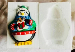 Mr. Christmas Deluxe Hidden Holiday Ornament Penguin push top “Joy to the World” - Picture 1 of 9