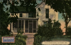 Van Buren,AR Home of Bob Burns Crawford County Arkansas Postcard - Picture 1 of 2