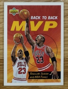 Michael Jordan 92 93 UPPER DECK BACK TO BACK MVP CARD #67 BY ALAN STUDT - Picture 1 of 1