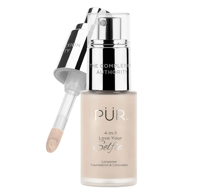 PÜR 4-in-1 Love Your Selfie Longwear Foundation & Concealer, LN6 - Image 1 of 4