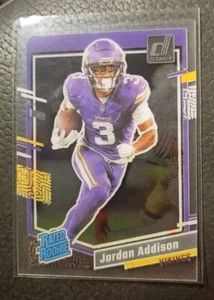 2023 Clearly Donruss Jordan Addison #70 Rookie - Picture 1 of 2