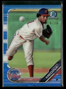 2019 Bowman #BCP-29 Adonis Medina Chrome Prospects Blue Refractor #/150 - Picture 1 of 2
