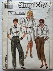 Pattern Simplicity 9166, misses’ pants, shorts and skirt retro 80s sz 6-10 - Picture 1 of 2