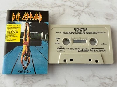 Def Leppard High N Dry CASSETTE Tape 1984 Mercury 818 836-4 M-1 Let It Go OOP! - Image 1 of 4