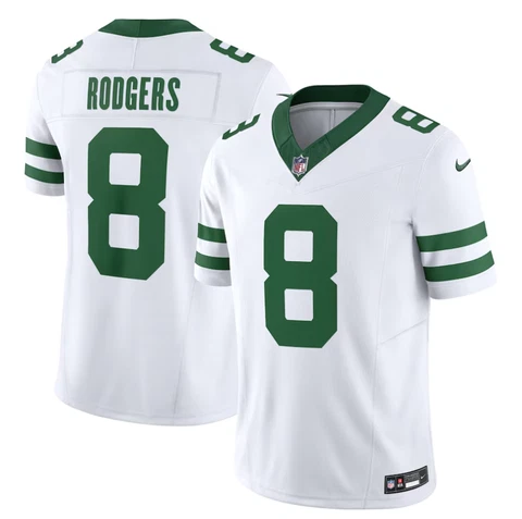 Men's Aaron Rodgers #8 "New York Jets" Stitched Jersey Cover