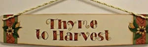 Fall decoration, wall hanging, harvest, wood sign, harvest thyme - Picture 1 of 1