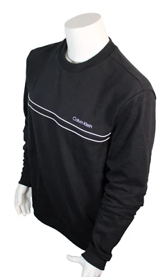 Sudadera para hombre CALVIN KLEIN talla XL negra/blanca cosida con logotipo CK Foto 1 de 4