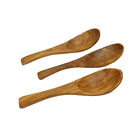 3 Short Curved Spoon Handcrafted In Olive Wood - Akwood - Multi-Purpose - Bio
