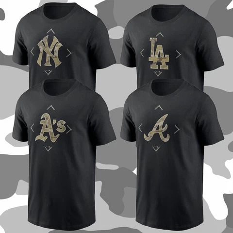 Atlanta Braves, Oakland Athletics, LA Dodgers, New York Yankees T-Shirt S-5XL Cover