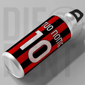 Borraccia personalizzata nome e numero, tifosi rossoneri, da 500ml in alluminio - Imagen 1 de 1