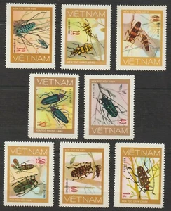 1977 Vietnam Stamps Beetles Scott # 876-883 MNH - Picture 1 of 1