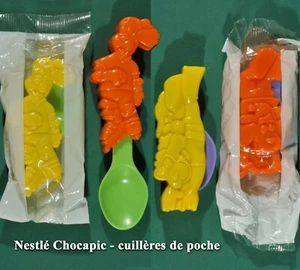 Nestlé Chocapic, Lot B, 4 Pocket Spoons Pico Diver, Acrobat, 2 Skates - Picture 1 of 1