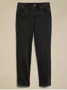 MUJER TALLA 20 ALTO BANANA REPUBLIC SLOUCH JEAN NEGRO LAVADO NUEVO CON ETIQUETAS - Imagen 1 de 3