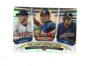 2017 Bowman Chrome Mega Box Talent Pipeline Refractors #TPBOS Rafael Devers - Picture 1 of 1