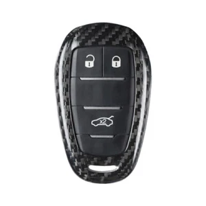 Remote Key Shell Cover Case Protector Carbon Fiber Black for Alfa Romeo Stelvio - Picture 1 of 5