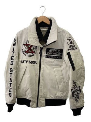 AVIREX Flight Jacket, Medium, Polyester, White, 6182176 - image 1 of 4